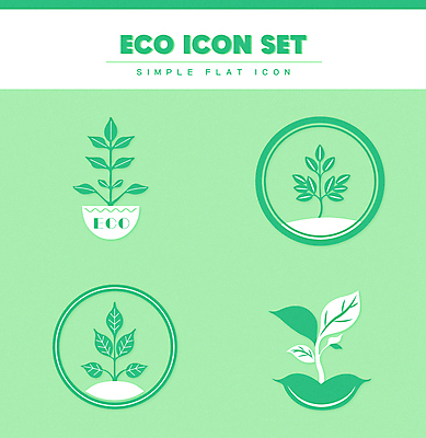 아이콘 화분 잎 사람없음 연두색 세트 새싹 자연보호 원형 심볼 에코 친환경 2D아이콘 AI파일 도형 식물 자연 초록색 환경 보호 파일형식 벡터