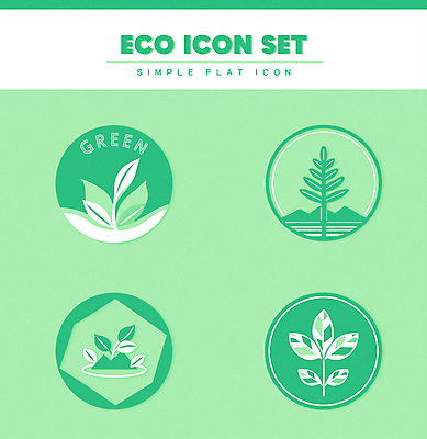 아이콘 잎 산 사람없음 연두색 세트 새싹 자연보호 원형 심볼 에코 친환경 2D아이콘 AI파일 도형 식물 자연 초록색 환경 보호 파일형식 벡터