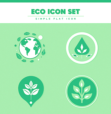 아이콘 지구 잎 사람없음 연두색 세트 새싹 자연보호 원형 심볼 에코 친환경 2D아이콘 AI파일 도형 식물 자연 초록색 환경 보호 파일형식 벡터