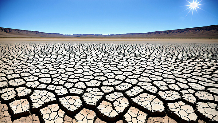 JPG 편집이미지 하늘 건조 풍경 사람없음 태양 균열 땅 자연재해 가뭄 편집실사 AI포토 AI콘텐츠 자연요소 모션 날씨 CG 재해 파일형식