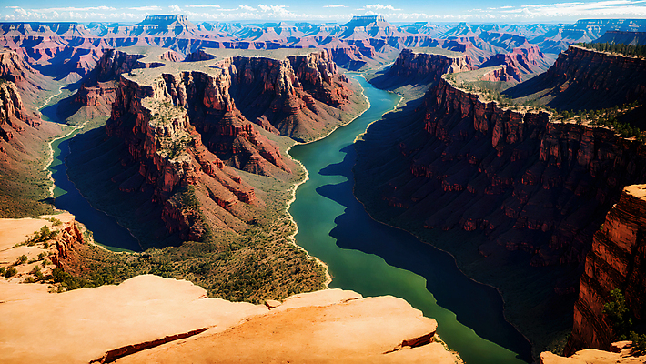 JPG 편집이미지 하늘 풍경 사람없음 골짜기 계곡 세계문화유산 그랜드캐니언 편집실사 AI포토 AI콘텐츠 자연 미국 문화재 CG 파일형식