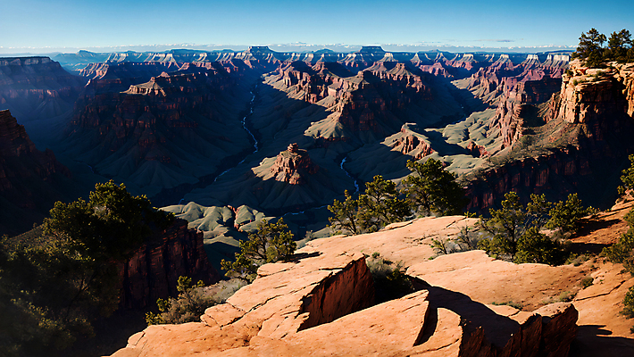 JPG 편집이미지 하늘 풍경 사람없음 골짜기 세계문화유산 그랜드캐니언 편집실사 AI포토 AI콘텐츠 자연 미국 문화재 CG 파일형식