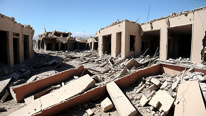 JPG 주간 편집이미지 사람없음 야외 건물 손상 파편 자연재해 폐허 재해 붕괴 지진 무너짐 편집실사 AI포토 AI콘텐츠 자연요소 건축물 컨셉 모션 CG 파일형식