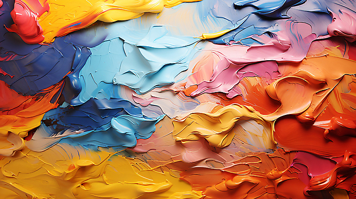 JPG 편집이미지 페인팅 붓터치 사람없음 컬러풀 물감 디지털합성 질감 캔버스 유화 편집소스 편집실사 컬러 미술 미술도구 CG 파일형식