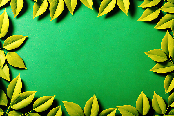 JPG 편집 편집이미지 배너 나뭇잎 프레임 사람없음 초록색 3D 디지털합성 카피스페이스 편집소스 편집3D AI컴퓨터그래픽 AI콘텐츠 컬러 잎 공백 파일형식