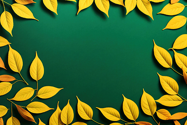 JPG 편집 편집이미지 배너 나뭇잎 프레임 사람없음 초록색 노란색 3D 디지털합성 카피스페이스 편집소스 편집3D AI컴퓨터그래픽 AI콘텐츠 컬러 잎 공백 파일형식