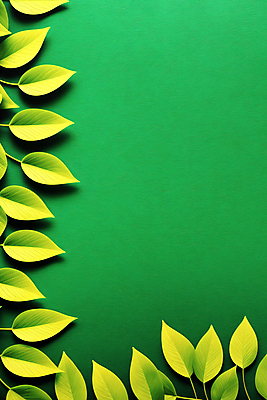 JPG 편집 편집이미지 배너 나뭇잎 프레임 사람없음 초록색 3D 디지털합성 카피스페이스 편집소스 편집3D AI컴퓨터그래픽 AI콘텐츠 컬러 잎 공백 파일형식