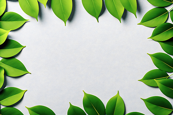 JPG 편집 편집이미지 배너 나뭇잎 프레임 사람없음 초록색 3D 디지털합성 카피스페이스 편집소스 편집3D AI컴퓨터그래픽 AI콘텐츠 컬러 잎 공백 파일형식