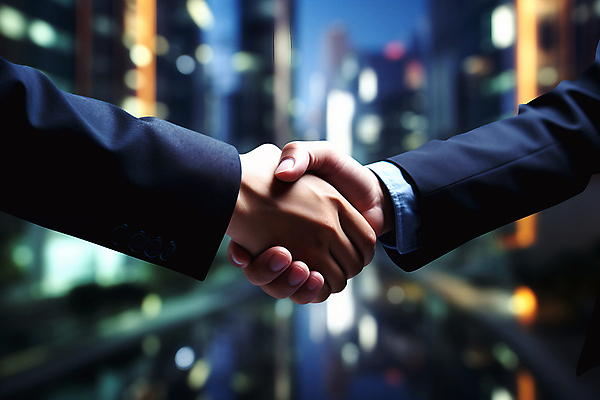 JPG 편집이미지 손 야경 비즈니스 악수 야외 건물 아웃포커스 신체부위 손잡기 도시 비즈니스맨 남색 계약 보케 팔 계약체결 편집실사 AI인물포토 AI콘텐츠 건축물 남자 컬러 모션 촬영기법 사람 손짓 직장인 야간 CG 파일형식 풍경_경치 AI포토