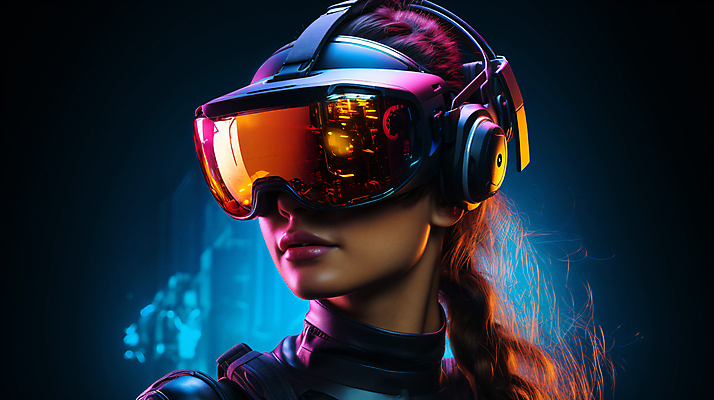 JPG 편집이미지 응시 여자 고글 한명 상반신 성인 옆모습 빛 디지털합성 증강현실 가상현실 성인여자한명만 편집소스 VR기기 편집실사 AI인물포토 AI콘텐츠 1 시선 뷰포인트 사람 기계 CG 여자한명만 성인여자만 파일형식 AI포토