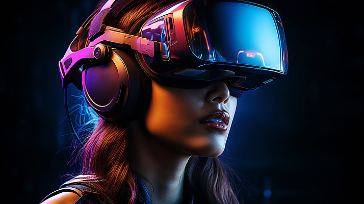 JPG 편집이미지 응시 여자 고글 한명 상반신 성인 옆모습 빛 디지털합성 증강현실 가상현실 성인여자한명만 편집소스 VR기기 편집실사 AI인물포토 AI콘텐츠 1 시선 뷰포인트 사람 기계 CG 여자한명만 성인여자만 파일형식 AI포토