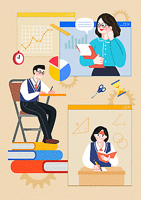 전신 PSD 여학생 여자 남자 남학생 말풍선 인터넷 의자 일러스트 청소년 그래프 가위 들기 앉기 여러명 상반신 성인 책 학습 연필 강사 교사 수능 기록 집중 모래시계 책상 수험생 인터넷창 베이지색 서류판 수학공식 스톱워치 열공 온라인강의 국내일러스트 직업 학생 교육 모래 시계 컬러 가구 다수 컨셉 모션 고등학생 문구용품 학용품 사람 필기구 사무용품 시험 수학 강의 공식 파일형식 언택트