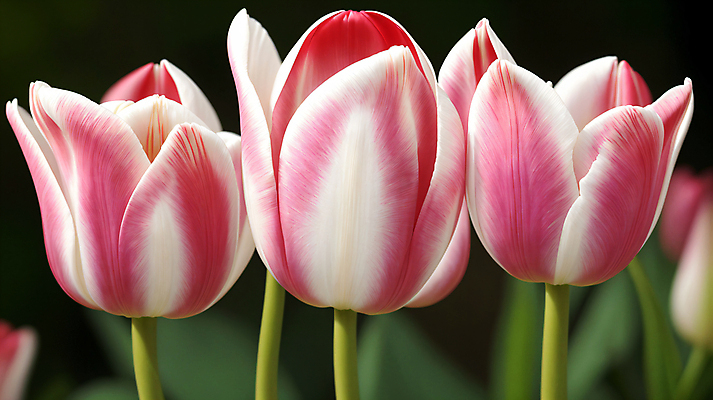 JPG 편집이미지 공원 꽃 분홍색 자연 사람없음 야외 튤립 블러효과 편집실사 AI포토 AI콘텐츠 식물 공공시설 컬러 CG 생태계 블러 파일형식 효과