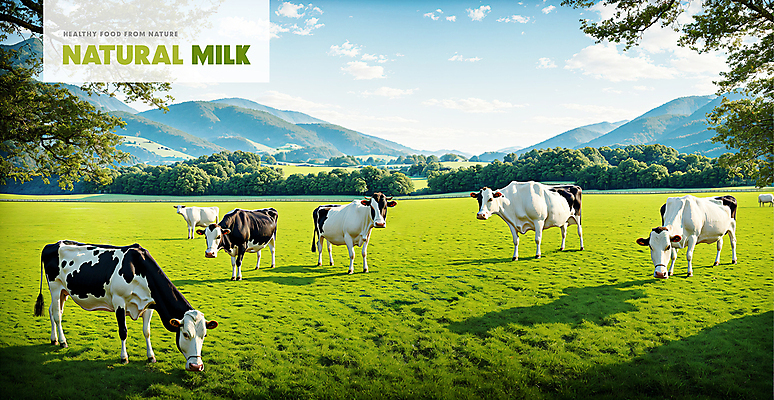 PSD 구름 편집이미지 배너 여러마리 하늘 나뭇잎 산 풍경 초원 사람없음 먹기 젖소 낙농업 이미지편집 자연요소 산업 다수 잎 모션 소 파일형식