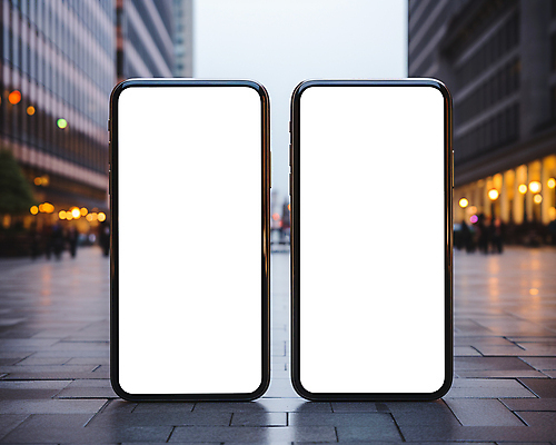 PSD 편집이미지 거리 사람없음 야외 스마트폰 스마트기기 도시풍경 스크린 목업 이미지편집 풍경 전자제품 핸드폰 도시 파일형식