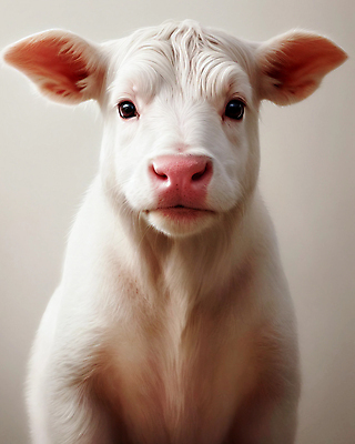 JPG 동물 편집이미지 한마리 사람없음 귀여움 송아지 편집실사 AI포토 AI콘텐츠 1 새끼 컨셉 소 CG 파일형식