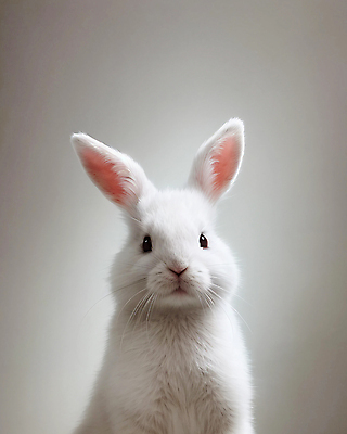 JPG 동물 편집이미지 한마리 사람없음 귀여움 토끼 흰토끼 편집실사 AI포토 AI콘텐츠 1 컨셉 포유류 반려동물 CG 파일형식