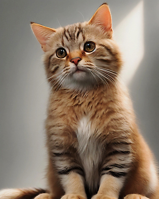 JPG 동물 편집이미지 한마리 앉기 사람없음 귀여움 고양이 편집실사 AI포토 AI콘텐츠 1 컨셉 포유류 모션 반려동물 CG 파일형식