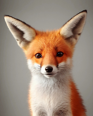 JPG 동물 편집이미지 한마리 사람없음 귀여움 여우 붉은여우 편집실사 AI포토 AI콘텐츠 1 컨셉 포유류 CG 파일형식