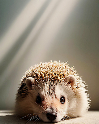 JPG 동물 편집이미지 한마리 사람없음 귀여움 고슴도치 편집실사 AI포토 AI콘텐츠 1 컨셉 포유류 CG 파일형식