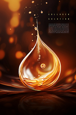 PSD 편집이미지 디자인 사람없음 그래픽 갈색 주황색 물방울 피부관리 스킨케어 안티에이징 콜라겐 이미지편집 컬러 뷰티 단백질 파일형식