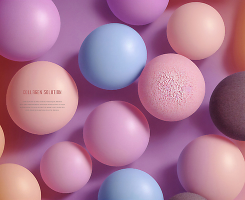 PSD 편집이미지 디자인 사람없음 그래픽 컬러풀 원형 피부관리 스킨케어 안티에이징 콜라겐 이미지편집 도형 컬러 뷰티 단백질 파일형식