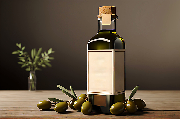 JPG 편집이미지 잎 식재료 유리병 사람없음 올리브오일 올리브 나무탁자 목업 편집실사 AI포토 AI콘텐츠 식물 열매 탁자 병_용기 기름_음식 CG 파일형식