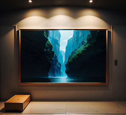 JPG 편집이미지 창문 전등 프레임 풍경 사람없음 강 사각형 골짜기 계곡 디지털합성 편집소스 편집실사 AI포토 AI콘텐츠 도형 자연 조명 CG 파일형식