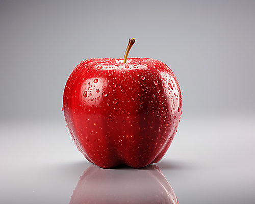JPG 스튜디오촬영 편집이미지 과일 사람없음 빨간색 한개 물방울 사과 수분 편집실사 AI포토 AI콘텐츠 1 컬러 실내 CG 파일형식