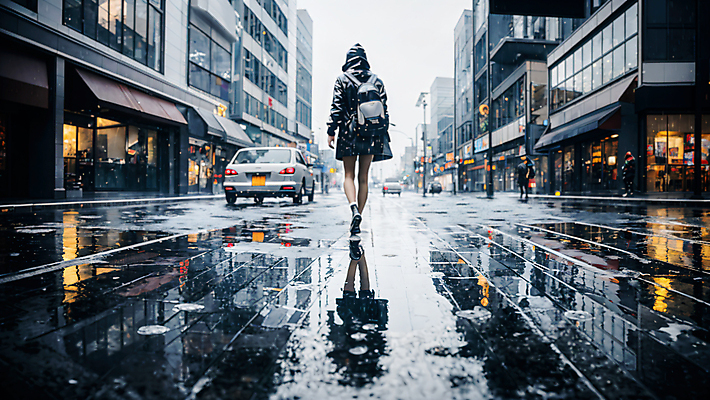 JPG 편집이미지 여자 자동차 거리 한명 풍경 성인 야외 건물 빛 반사 걷기 상점 젖음 비 웅덩이 흐림 성인여자한명만 편집실사 AI포토 AI콘텐츠 자연요소 1 건축물 육상교통 모션 날씨 사람 CG 여자한명만 성인여자만 파일형식