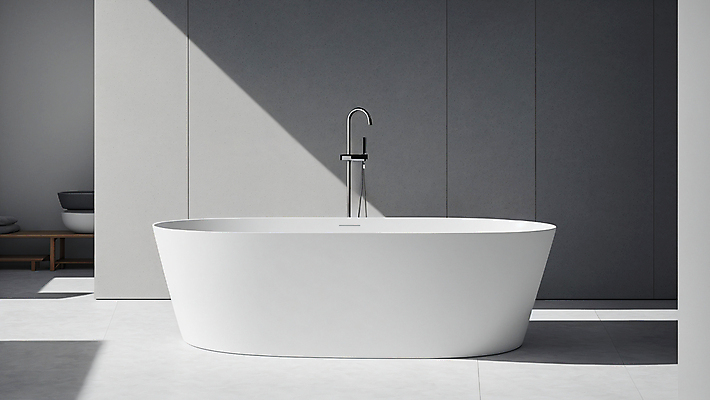 JPG 편집이미지 라이프스타일 욕조 실내 사람없음 인테리어 욕실 디지털합성 수도꼭지 미니멀 편집실사 AI포토 AI콘텐츠 디자인 내부 생활 CG 파일형식