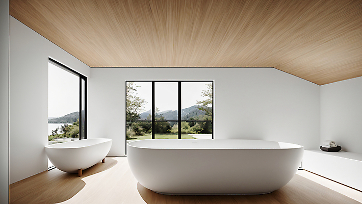 JPG 편집이미지 라이프스타일 창문 욕조 실내 사람없음 인테리어 욕실 디지털합성 미니멀 편집실사 AI포토 AI콘텐츠 디자인 내부 생활 CG 파일형식
