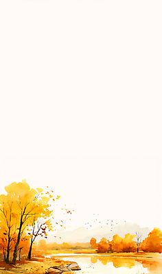 JPG 일러스트 자연 하늘 단풍나무 수채화 풍경 사람없음 강 노란색 가을풍경 가을 바위 은행나무 카피스페이스 국내일러스트 AI일러스트 AI콘텐츠 나무 계절 컬러 단풍 공백 돌_바위 생태계 파일형식 가을_계절