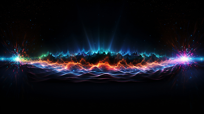 JPG 편집이미지 그래픽백그라운드 형상 사람없음 그래픽 빛 반짝임 컬러풀 맥박 진동 디지털합성 웨이브 파동 편집소스 사운드웨이브 이미지편집 편집실사 AI컴퓨터그래픽 AI콘텐츠 컬러 백그라운드 의학 모션 순간포착 소리 CG 파일형식