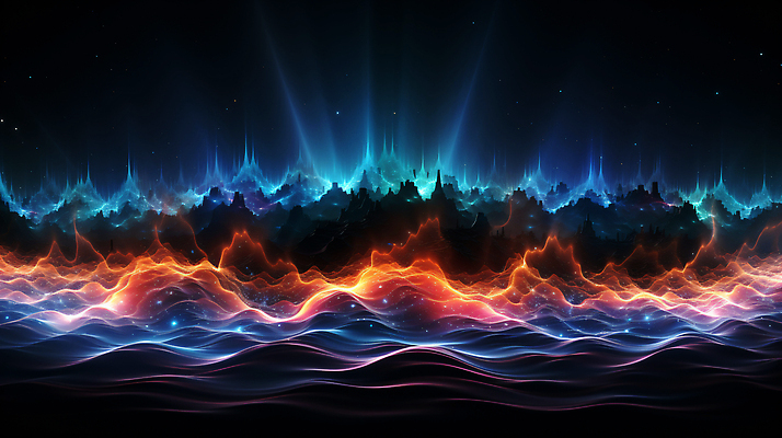 JPG 편집이미지 그래픽백그라운드 형상 사람없음 그래픽 빛 반짝임 컬러풀 맥박 진동 디지털합성 웨이브 파동 편집소스 사운드웨이브 이미지편집 편집실사 AI컴퓨터그래픽 AI콘텐츠 컬러 백그라운드 의학 모션 순간포착 소리 CG 파일형식