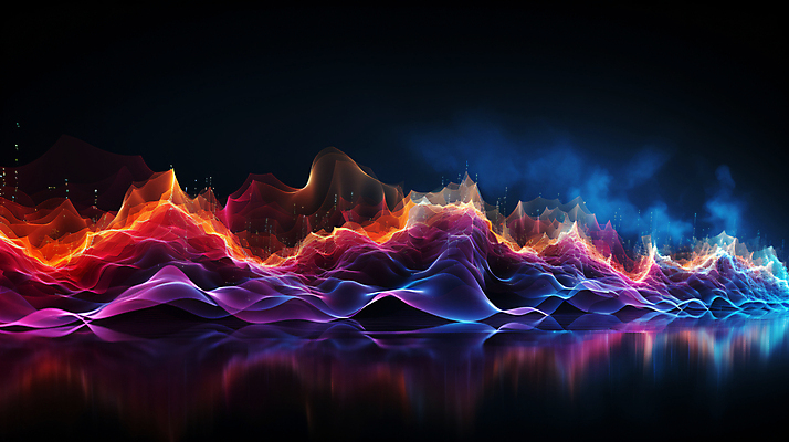 JPG 편집이미지 그래픽백그라운드 형상 사람없음 그래픽 빛 반짝임 컬러풀 맥박 진동 디지털합성 웨이브 파동 편집소스 사운드웨이브 이미지편집 편집실사 AI컴퓨터그래픽 AI콘텐츠 컬러 백그라운드 의학 모션 순간포착 소리 CG 파일형식