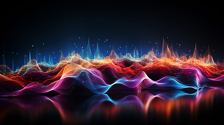 JPG 편집이미지 그래픽백그라운드 형상 사람없음 그래픽 빛 반짝임 컬러풀 맥박 진동 디지털합성 웨이브 파동 편집소스 사운드웨이브 이미지편집 편집실사 AI컴퓨터그래픽 AI콘텐츠 컬러 백그라운드 의학 모션 순간포착 소리 CG 파일형식
