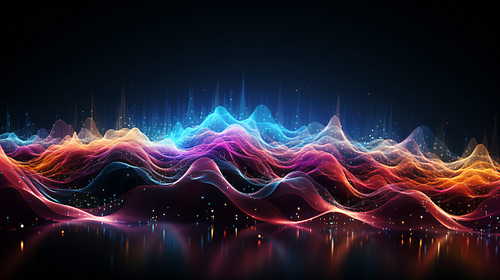 JPG 편집이미지 그래픽백그라운드 형상 사람없음 그래픽 빛 반짝임 컬러풀 맥박 진동 디지털합성 웨이브 파동 편집소스 사운드웨이브 이미지편집 편집실사 AI컴퓨터그래픽 AI콘텐츠 컬러 백그라운드 의학 모션 순간포착 소리 CG 파일형식