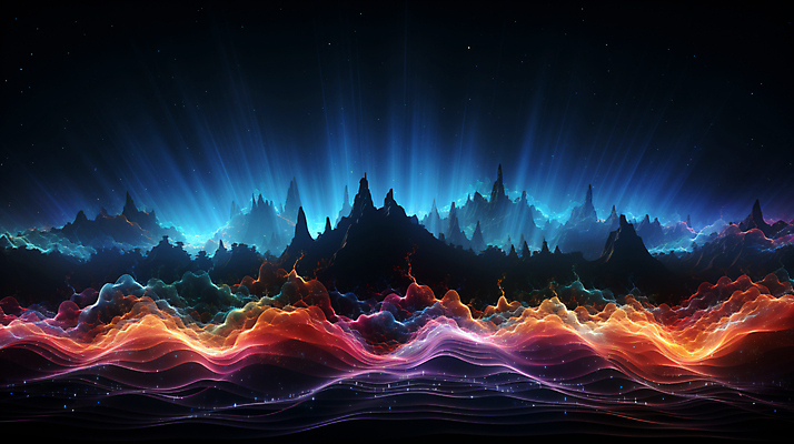 JPG 편집이미지 그래픽백그라운드 형상 사람없음 그래픽 빛 반짝임 컬러풀 맥박 진동 디지털합성 웨이브 파동 편집소스 사운드웨이브 이미지편집 편집실사 AI컴퓨터그래픽 AI콘텐츠 컬러 백그라운드 의학 모션 순간포착 소리 CG 파일형식