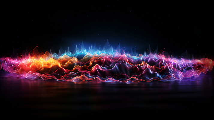 JPG 편집이미지 그래픽백그라운드 형상 사람없음 그래픽 빛 반짝임 컬러풀 맥박 진동 디지털합성 웨이브 파동 편집소스 사운드웨이브 이미지편집 편집실사 AI컴퓨터그래픽 AI콘텐츠 컬러 백그라운드 의학 모션 순간포착 소리 CG 파일형식