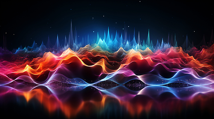 JPG 편집이미지 그래픽백그라운드 형상 사람없음 그래픽 빛 반짝임 컬러풀 맥박 진동 디지털합성 웨이브 파동 편집소스 사운드웨이브 이미지편집 편집실사 AI컴퓨터그래픽 AI콘텐츠 컬러 백그라운드 의학 모션 순간포착 소리 CG 파일형식