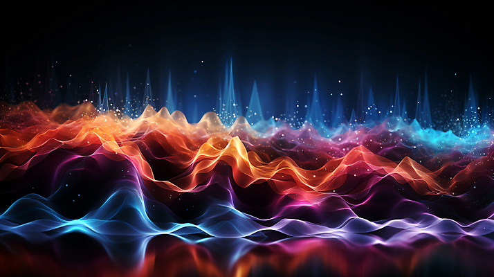 JPG 편집이미지 그래픽백그라운드 형상 사람없음 그래픽 빛 반짝임 컬러풀 맥박 진동 디지털합성 웨이브 파동 편집소스 사운드웨이브 이미지편집 편집실사 AI컴퓨터그래픽 AI콘텐츠 컬러 백그라운드 의학 모션 순간포착 소리 CG 파일형식