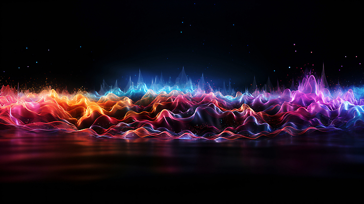 JPG 편집이미지 그래픽백그라운드 형상 사람없음 그래픽 빛 반짝임 컬러풀 맥박 진동 디지털합성 웨이브 파동 편집소스 사운드웨이브 이미지편집 편집실사 AI컴퓨터그래픽 AI콘텐츠 컬러 백그라운드 의학 모션 순간포착 소리 CG 파일형식