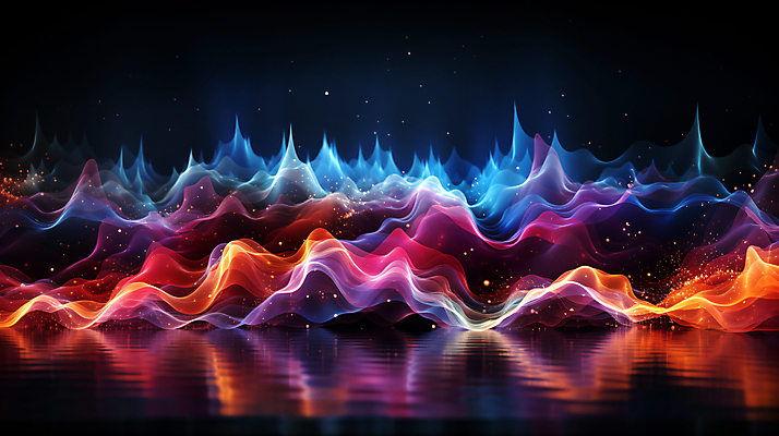 JPG 편집이미지 그래픽백그라운드 형상 사람없음 그래픽 빛 반짝임 컬러풀 맥박 진동 디지털합성 웨이브 파동 편집소스 사운드웨이브 이미지편집 편집실사 AI컴퓨터그래픽 AI콘텐츠 컬러 백그라운드 의학 모션 순간포착 소리 CG 파일형식