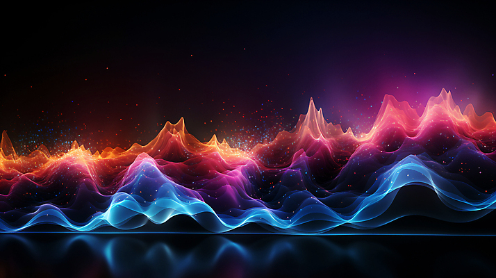 JPG 편집이미지 그래픽백그라운드 형상 사람없음 그래픽 빛 반짝임 컬러풀 맥박 진동 디지털합성 웨이브 파동 편집소스 사운드웨이브 이미지편집 편집실사 AI컴퓨터그래픽 AI콘텐츠 컬러 백그라운드 의학 모션 순간포착 소리 CG 파일형식