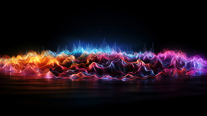 JPG 편집이미지 그래픽백그라운드 형상 사람없음 그래픽 빛 반짝임 컬러풀 맥박 진동 디지털합성 웨이브 파동 편집소스 사운드웨이브 이미지편집 편집실사 AI컴퓨터그래픽 AI콘텐츠 컬러 백그라운드 의학 모션 순간포착 소리 CG 파일형식