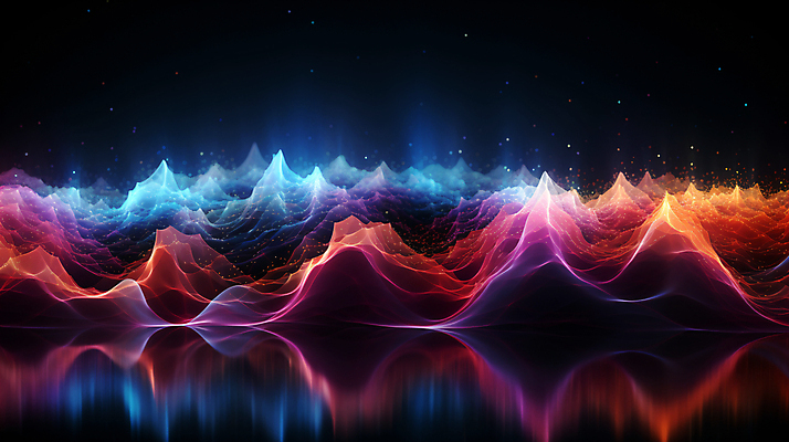 JPG 편집이미지 그래픽백그라운드 형상 사람없음 그래픽 빛 반짝임 컬러풀 맥박 진동 디지털합성 웨이브 파동 편집소스 사운드웨이브 이미지편집 편집실사 AI컴퓨터그래픽 AI콘텐츠 컬러 백그라운드 의학 모션 순간포착 소리 CG 파일형식