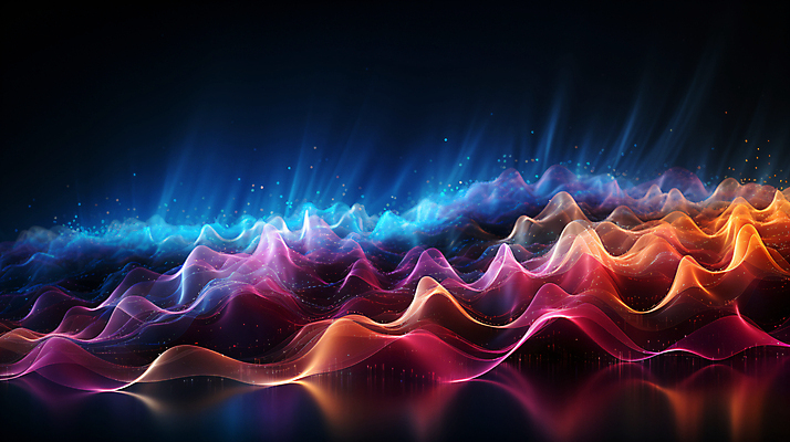 JPG 편집이미지 그래픽백그라운드 형상 사람없음 그래픽 빛 반짝임 컬러풀 맥박 진동 디지털합성 웨이브 파동 편집소스 사운드웨이브 이미지편집 편집실사 AI컴퓨터그래픽 AI콘텐츠 컬러 백그라운드 의학 모션 순간포착 소리 CG 파일형식