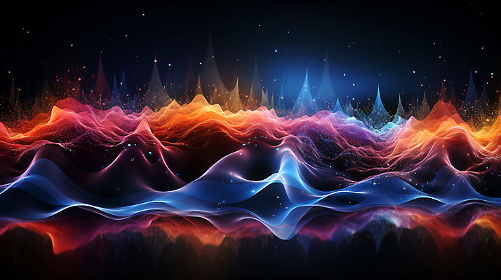 JPG 편집이미지 그래픽백그라운드 형상 사람없음 그래픽 빛 반짝임 컬러풀 맥박 진동 디지털합성 웨이브 파동 편집소스 사운드웨이브 이미지편집 편집실사 AI컴퓨터그래픽 AI콘텐츠 컬러 백그라운드 의학 모션 순간포착 소리 CG 파일형식