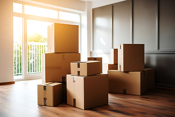 JPG 편집이미지 창문 실내 사람없음 상자 쌓기 이사 택배 이삿짐 택배상자 편집실사 AI포토 AI콘텐츠 모션 내부 운송업 CG 파일형식